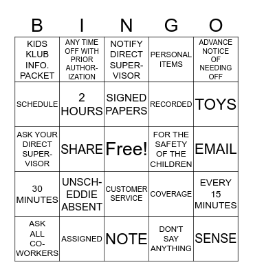 Bingo Three Bingo Card