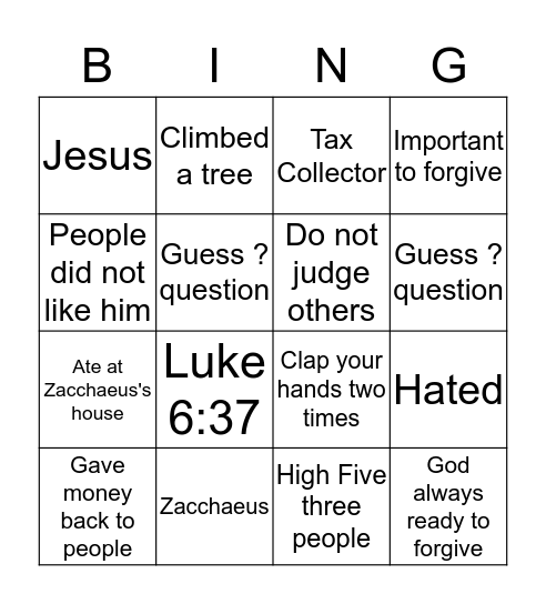 THE PRAYER OF FAITH Bingo Card