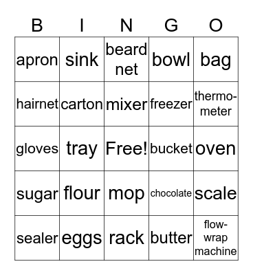 Equipment and Supplies at Dancing Deer Bingo Card