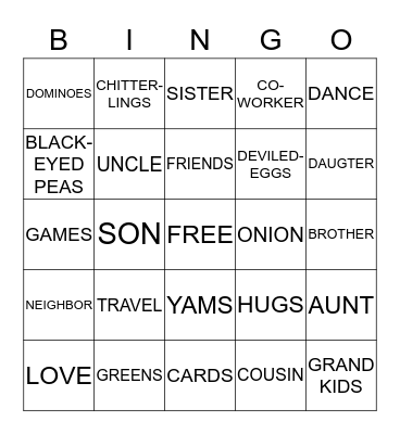 NEW YEARS 2018 Bingo Card