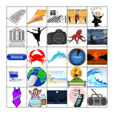 Elementary Russian 2 Chapters 21-25 Bingo Card