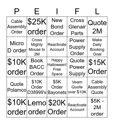 HALLOWINGO Bingo Card