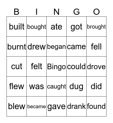 Brenda的英语课堂 Bingo Card