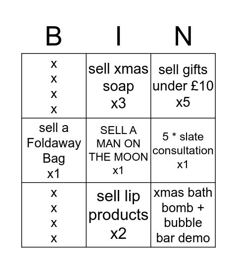 xmas bingo :) Bingo Card