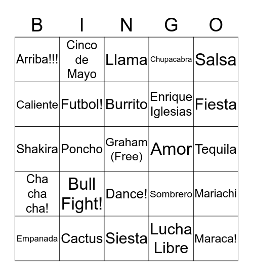 Latin American HealthCare Lending Bingo!!! Bingo Card