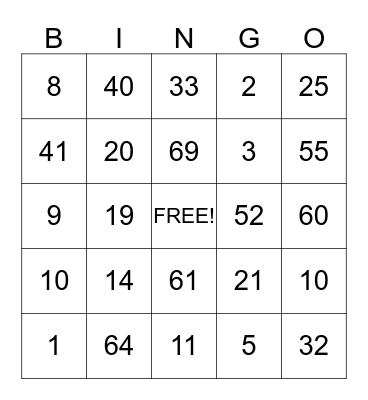Happy Birthday Destiny!! Bingo Card