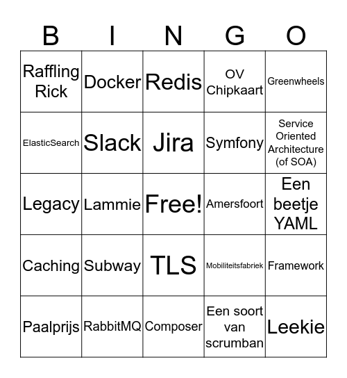 De Grote PHPAmersfoort Bingo Card