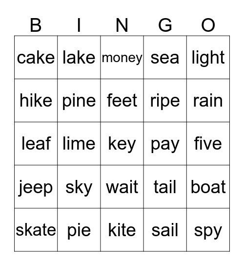 Crazy Monkeys Bingo Card