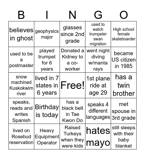 Wildflower Court Bingo Card