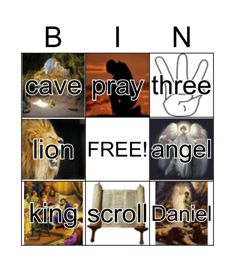 Daniel & the Lion's Den Bingo Card