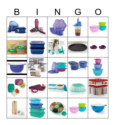 Trudy's Bridal Tupperware Bingo Card