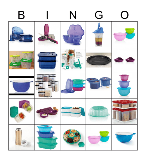 Trudy's Bridal Tupperware Bingo Card