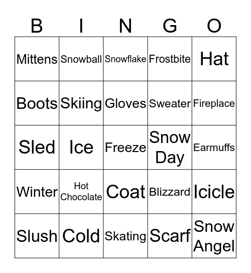 Bingo! Bingo Card