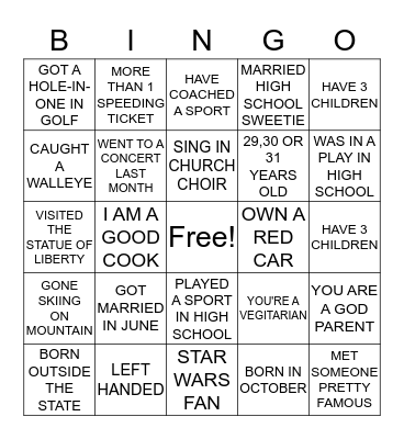 SILENT IMPACT BINGO Card