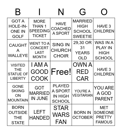 SILENT IMPACT BINGO Card