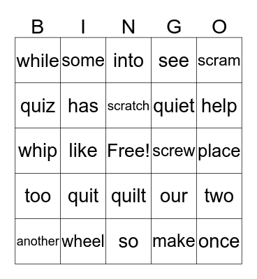 CHOCOLATE FLOWERS Bingo Card