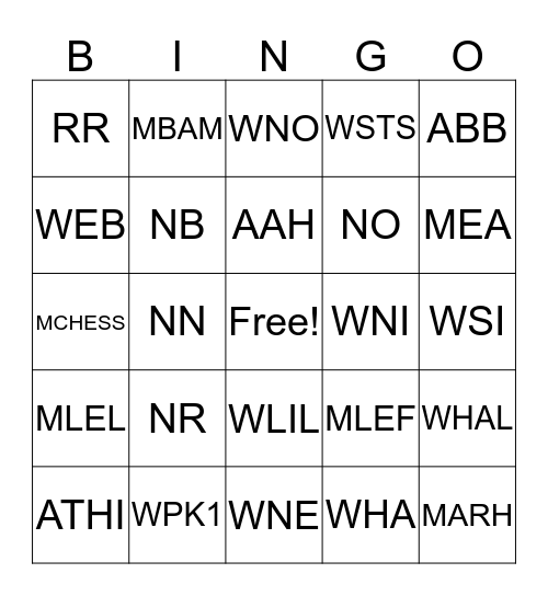 BOOKING BINGO Card