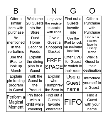 Never Close for Business Bingo Card