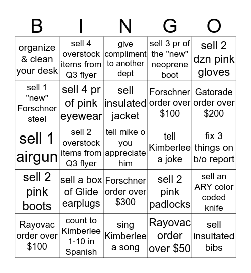 9/20/13 BINGO Card