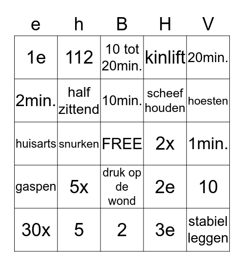 VosselmanBV BINGO Card