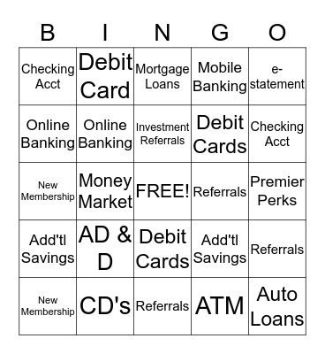 River Place Branch BINGO Card