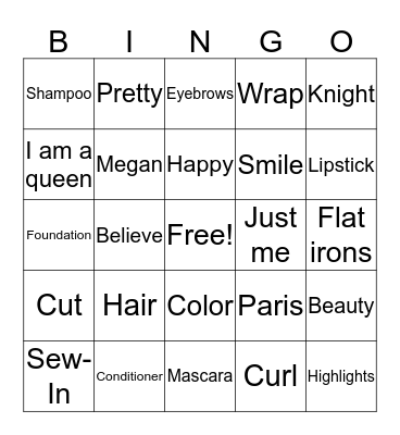 Pretty Yet Powerful Bingo Card