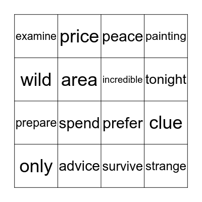 Bingo Card