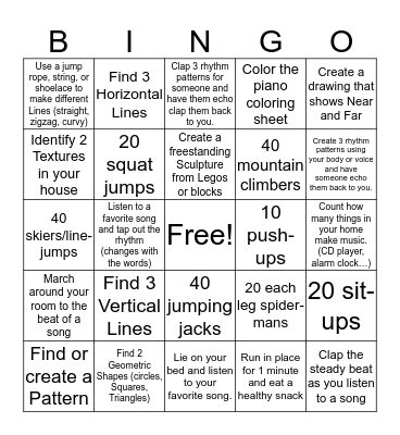 Specialist BINGO! Bingo Card