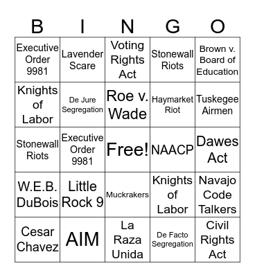 10.06 Bingo Card