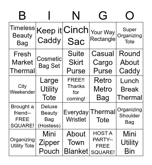 Thirty One - BINGO! Bingo Card