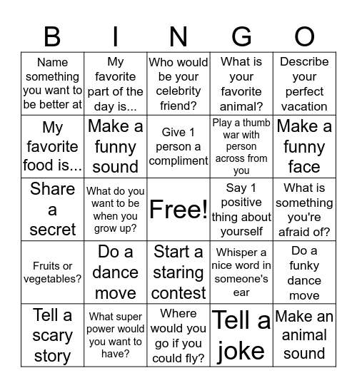 BINGO Card