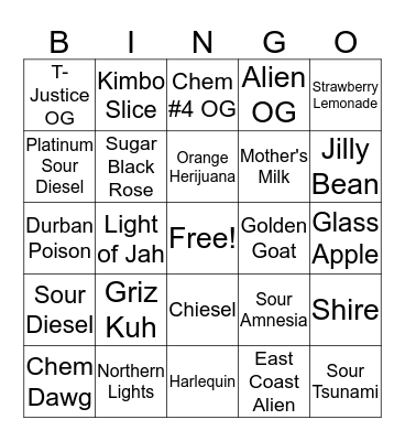 Common Bingo 2 Bingo Card