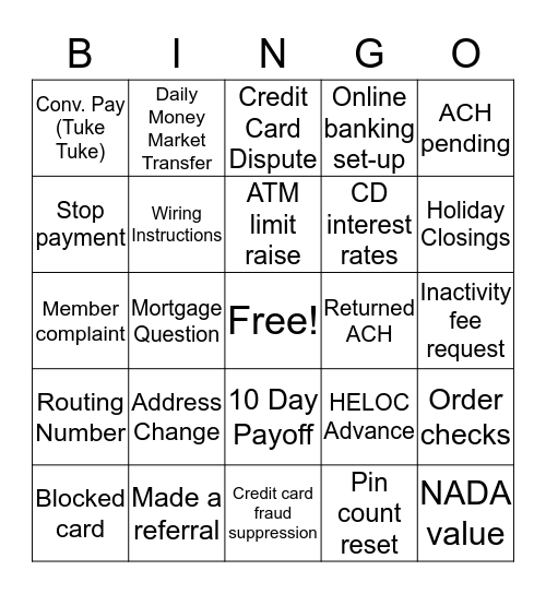 DISCOVER-E CENTER Bingo Card