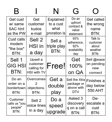 Team Jennings Bingo Time! Bingo Card