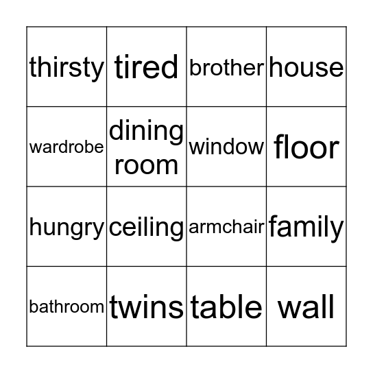 Lessons 6-10 Bingo Card