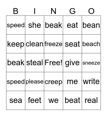 Gram and me  Bingo Card