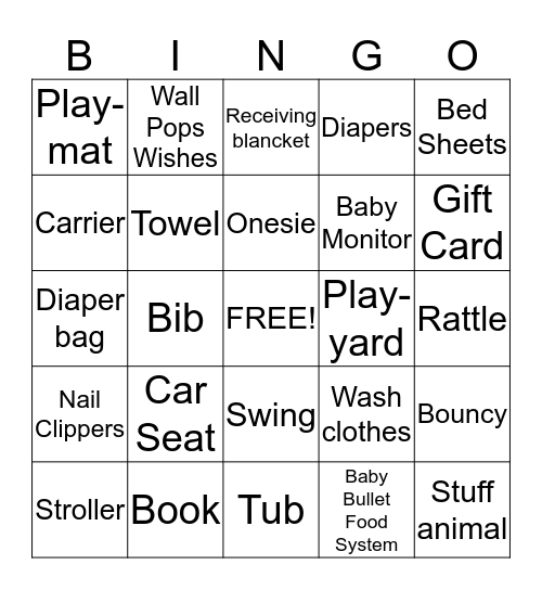 Jackson's Corner Bingo Card