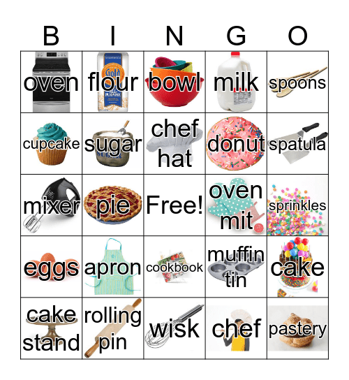 Baking Bingo Card