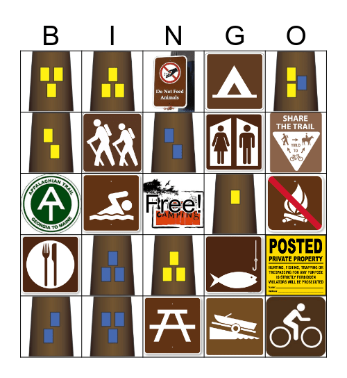 Trail Bingo Card