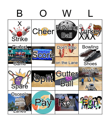 Bowling Bingo Card