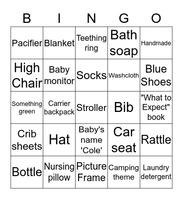 GIFT BINGO Card