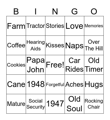 Bingo Card