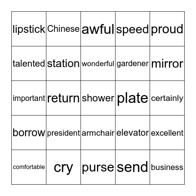 HW_ELEM_U4 & 5 Bingo Card