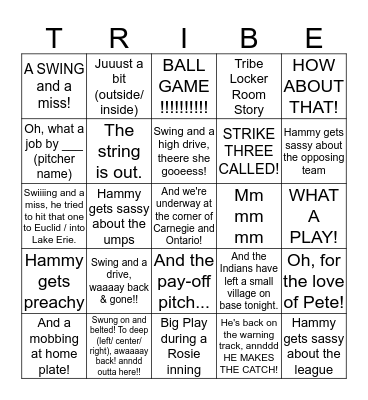 r/WahoosTipi Hammy Bingo Card