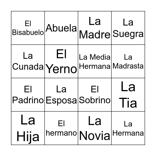 Loterria Bingo Card