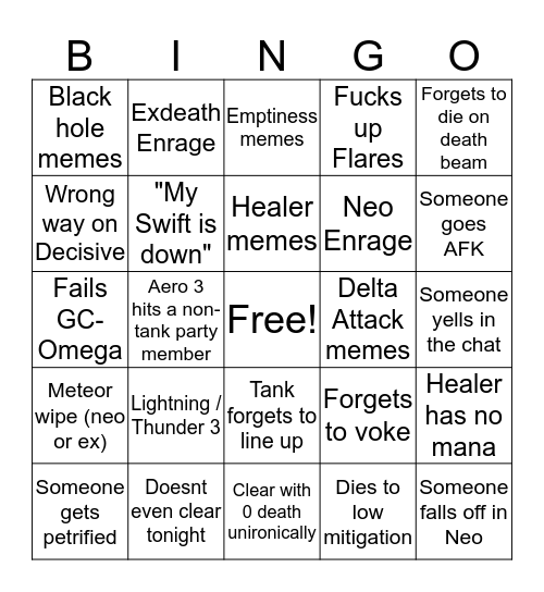 Exdeath in 2018 LOL Bingo Card