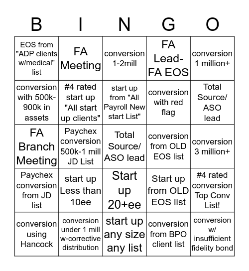 LET THE GAMES BEGIN! Bingo Card