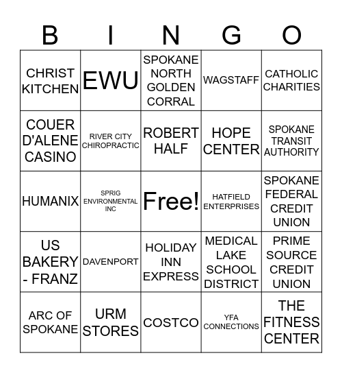 B2B PARTNERS Bingo Card