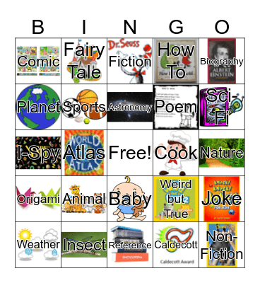 Different Types of Books  Bingo Card