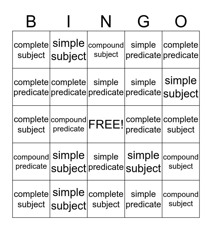 Puffin Bingo Card